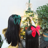 Darrahopens Fashion > Women's Fashion > Women's Accessories Hairclips - Set of 4 - Hair accessories - Hairclips with bows - Accessories suitable for little girls and mothers - Red, green, white and checked