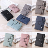 Darrahopens Fashion > Women's Fashion > Women's Accessories Leather Card Holder Wallet Pink Foldable Small Wallet for Women