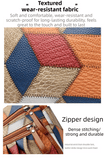 Darrahopens Fashion > Women's Fashion > Women's Accessories Lightweight Contrast Color Patchwork Shoulder Bag - Multi-Zipper Large Capacity PU Leather Satchel for Women(Style 1)