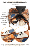 Darrahopens Fashion > Women's Fashion > Women's Accessories Lightweight Contrast Color Patchwork Shoulder Bag - Multi-Zipper Large Capacity PU Leather Satchel for Women(Style 1)