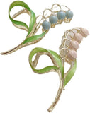 Darrahopens Fashion > Women's Fashion > Women's Accessories Lily of the Valley Hair Clips Large Pink Metal Jaw Clips Styling Accessories