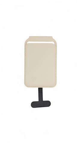 Darrahopens Fashion > Women's Fashion > Women's Accessories Lovefone Genuine Crafted Leather Standing Wallet with Magsafe - Cream