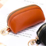Darrahopens Fashion > Women's Fashion > Women's Accessories Mini Keychain Pouch/Coin Holder - Key Holder, Coin Organizer, Wallet for Women and Men, Keychain Protector (Brown)