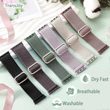 Darrahopens Fashion > Women's Fashion > Women's Accessories Nylon Stretch Band 5-Pack Compatible with Apple Watch 42mm 44mm 45mm Solo Loop Fabric Elastic Bracelet for Women Men