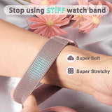 Darrahopens Fashion > Women's Fashion > Women's Accessories Nylon Stretch Band 5-Pack Compatible with Apple Watch 42mm 44mm 45mm Solo Loop Fabric Elastic Bracelet for Women Men