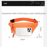 Darrahopens Fashion > Women's Fashion > Women's Accessories Orange Women's Fashion Crossbody Sling Bag Large Capacity Casual Shoulder Bag Waterproof Nylon Waist Pack for Travel Sports