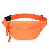 Darrahopens Fashion > Women's Fashion > Women's Accessories Orange Women's Fashion Crossbody Sling Bag Large Capacity Casual Shoulder Bag Waterproof Nylon Waist Pack for Travel Sports