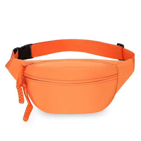Darrahopens Fashion > Women's Fashion > Women's Accessories Orange Women's Fashion Crossbody Sling Bag Large Capacity Casual Shoulder Bag Waterproof Nylon Waist Pack for Travel Sports