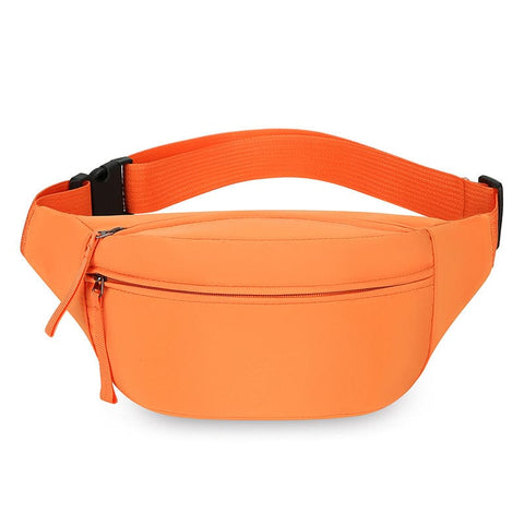 Darrahopens Fashion > Women's Fashion > Women's Accessories Orange Women's Fashion Crossbody Sling Bag Large Capacity Casual Shoulder Bag Waterproof Nylon Waist Pack for Travel Sports(Style One)