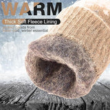 Darrahopens Fashion > Women's Fashion > Women's Accessories Pack of 3 pairs - Warm winter gloves for women - Extra thick - Knitted imitation - Suitable for cold winter weather (style E)