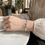 Darrahopens Fashion > Women's Fashion > Women's Accessories Pearl Flower Bracelet for Women – Adjustable Faux Pearl Beaded Bracelet with Gold Floral Charm, Elegant Lightweight Fashion Wrist Jewellery, Gift Box Included, Bridal, Birthday & Everyday Wear In Australia - Darrahopens