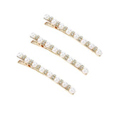 Darrahopens Fashion > Women's Fashion > Women's Accessories Pearl Studded Hair Clips 3pcs Vintage Rhinestone Hair Clip Elegant Hairpiece