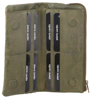 Pierre Cardin Womens Soft Rustic Leather Wallet Coin RFID Purse - Olive In Australia - Darrahopens