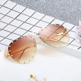 Darrahopens Fashion > Women's Fashion > Women's Accessories Pilot Sunglasses for Women Gold Frame Gray Lens UV400 Protection Metal Frame Classic Fashion Style