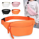 Darrahopens Fashion > Women's Fashion > Women's Accessories Pink Women's Fashion Crossbody Sling Bag Large Capacity Casual Shoulder Bag Waterproof Nylon Waist Pack for Travel Sports