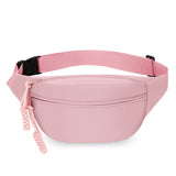 Darrahopens Fashion > Women's Fashion > Women's Accessories Pink Women's Fashion Crossbody Sling Bag Large Capacity Casual Shoulder Bag Waterproof Nylon Waist Pack for Travel Sports