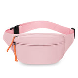 Darrahopens Fashion > Women's Fashion > Women's Accessories Pink Women's Fashion Crossbody Sling Bag Large Capacity Casual Shoulder Bag Waterproof Nylon Waist Pack for Travel Sports(Style One)