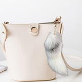 Darrahopens Fashion > Women's Fashion > Women's Accessories Raccoon Tail Keychain Artificial Soft Fur Pendant Backpack Bag Decorative Ornament Key Ring