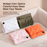 Rechargeable Hand Warmer Muff, USB Electric Heating Pad with Digital Display Temperature Control, 3 Heat Levels Portable Far Infrared Heated Cushion for Outdoor Winter Use Men Women(orange)