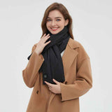 Darrahopens Fashion > Women's Fashion > Women's Accessories Rechargeable Thickened Heated Scarf Black