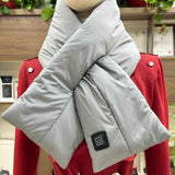 Darrahopens Fashion > Women's Fashion > Women's Accessories Rechargeable Thickened Heated Scarf Dark Gray