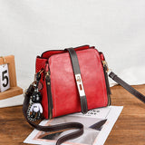 Darrahopens Fashion > Women's Fashion > Women's Accessories Red Fashion Women's Bucket Bag - Summer Crossbody Shoulder Handbag with Keychain