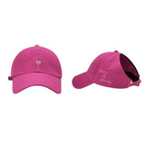 Darrahopens Fashion > Women's Fashion > Women's Accessories Rose Red Stylish Ponytail Opening Baseball Cap - "Have a Nice Day" Embroidery