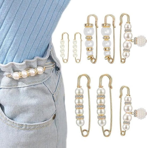 Darrahopens Fashion > Women's Fashion > Women's Accessories Safety pins - (8 pcs) - Pins - Decorative pins - Brooches - Can be used to fasten clothes, trousers, skirts, vests, necklaces, imitation pearl brooches - Suitable for women and girls - Extension for safety trousers