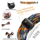Darrahopens Fashion > Women's Fashion > Women's Accessories Samsung Galaxy Watch Band Compatible with Galaxy Watch 6 Classic 5 Pro 45mm 47mm 43mm 44mm 40mm Magnetic Braided Strap Without Gap Black