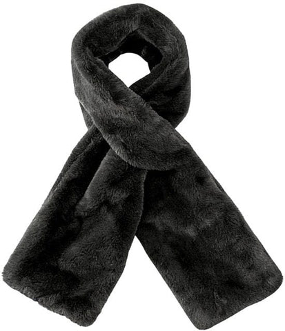 Darrahopens Fashion > Women's Fashion > Women's Accessories Scarf with Concealed Zipper Pocket - Secure Storage Pocket for Keys & Cards - Downy Soft & Warm - Black