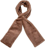 Darrahopens Fashion > Women's Fashion > Women's Accessories Scarf with Concealed Zipper Pocket - Secure Storage Pocket for Keys & Cards - Downy Soft & Warm - Brown