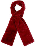 Darrahopens Fashion > Women's Fashion > Women's Accessories Scarf with Concealed Zipper Pocket - Secure Storage Pocket for Keys & Cards - Downy Soft & Warm - Red