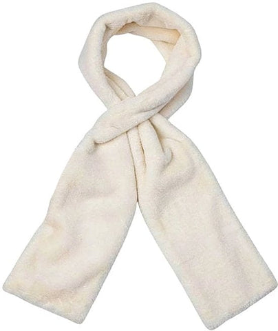 Darrahopens Fashion > Women's Fashion > Women's Accessories Scarf with Concealed Zipper Pocket - Secure Storage Pocket for Keys & Cards - Downy Soft & Warm - White