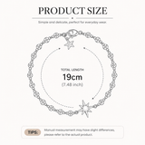Darrahopens Fashion > Women's Fashion > Women's Accessories Silver North Star Crystal Charm Bracelet Lucky Star Chain Bracelet for Women Minimalist Celestial Jewellery