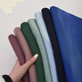 Darrahopens Fashion > Women's Fashion > Women's Accessories Sky Blue 2 PCS Skin Red Solid Color Scarf Shawl with Tassels - Warm Korean Style Wrap (180cm x 70cm)