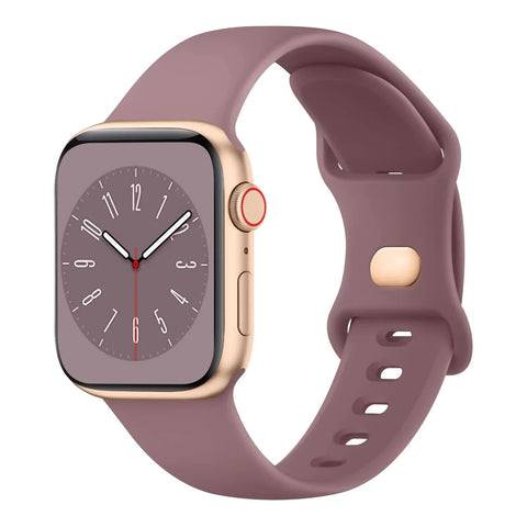 Darrahopens Fashion > Women's Fashion > Women's Accessories Soft Silicone Band for Apple Watch Series 8 7 6 5 4 3 SE and Ultra, Compatible with Apple, Smoky Purple, 38mm 40mm 41mm 42mm 44mm 45mm 49mm