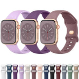 Darrahopens Fashion > Women's Fashion > Women's Accessories Soft Silicone Band for Apple Watch Series 8 7 6 5 4 3 SE and Ultra, Compatible with Apple, Smoky Purple, 38mm 40mm 41mm 42mm 44mm 45mm 49mm