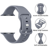 Darrahopens Fashion > Women's Fashion > Women's Accessories Soft Silicone Band for Apple Watch Series 8 7 6 5 4 3 SE and Ultra, Compatible with Apple, Smoky Purple, 38mm 40mm 41mm 42mm 44mm 45mm 49mm