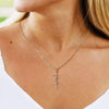 Darrahopens Fashion > Women's Fashion > Women's Accessories Stainless Steel Cross Necklace for Women Mother's Day Holiday Gift Elegant Jewelry Piece for Local Standard Everyday Wear(mother)