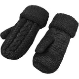 Darrahopens Fashion > Women's Fashion > Women's Accessories Thick Fleece Lined Warm Knitted Mittens for Women, Super Soft Thermal Winter Hand Warmers with Stretchy Elastic Wrist, One Size for Most Hand Shapes In Australia - Darrahopens