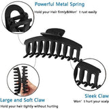 Darrahopens Fashion > Women's Fashion > Women's Accessories Thick Hair Clips - Large Hair Clips - Rectangular Thick Hair Clips - Non-Slip Thick Hair Clips for Adults - For Girls with Thick Hair - 8 Pieces