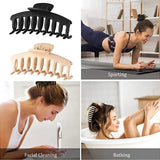 Darrahopens Fashion > Women's Fashion > Women's Accessories Thick Hair Clips - Large Hair Clips - Rectangular Thick Hair Clips - Non-Slip Thick Hair Clips for Adults - For Girls with Thick Hair - 8 Pieces