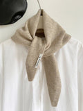 Darrahopens Fashion > Women's Fashion > Women's Accessories Triangular Knitted Scarf - Soft Acrylic Fabric - As a Scarf, Shawl or Blanket - In Solid Colors - Khaki