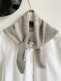Darrahopens Fashion > Women's Fashion > Women's Accessories Triangular Knitted Scarf - Soft Acrylic Fabric - As a Scarf, Shawl or Blanket - In Solid Colors - Light Gray