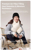 Darrahopens Fashion > Women's Fashion > Women's Accessories USB Heated White Duck Down Neck Warmer Beige