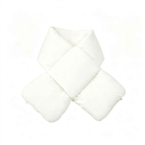 Darrahopens Fashion > Women's Fashion > Women's Accessories USB Heated White Duck Down Neck Warmer Beige