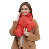 Darrahopens Fashion > Women's Fashion > Women's Accessories USB Heated White Duck Down Neck Warmer Black