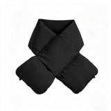 Darrahopens Fashion > Women's Fashion > Women's Accessories USB Heated White Duck Down Neck Warmer Black