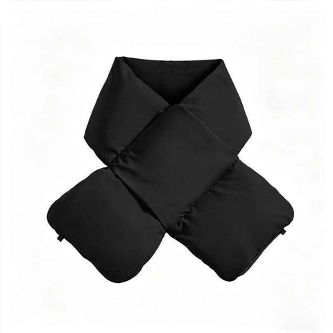 Darrahopens Fashion > Women's Fashion > Women's Accessories USB Heated White Duck Down Neck Warmer Black