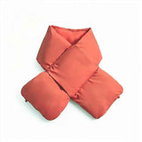 Darrahopens Fashion > Women's Fashion > Women's Accessories USB Heated White Duck Down Neck Warmer-Wine Red